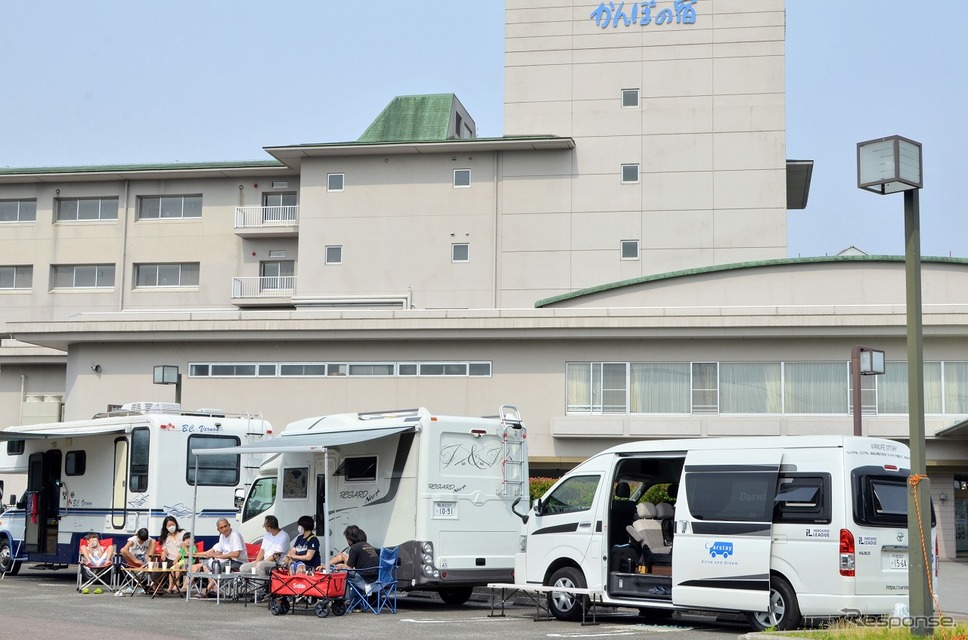 かんぽの宿に車中泊可能な施設「くるまパーク」開業《画像:日本カーツーリズム推進協会》