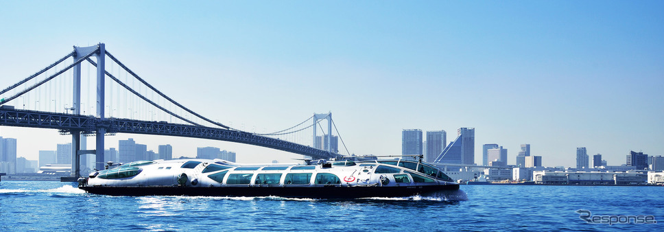 東京都観光汽船「TOKYO CRUISE ヒミコ」。定員160人《写真提供 竹芝エリアマネジメント》