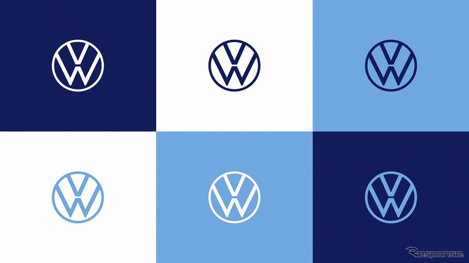 VW 新ロゴ《画像：フォルクスワーゲングループジャパン》