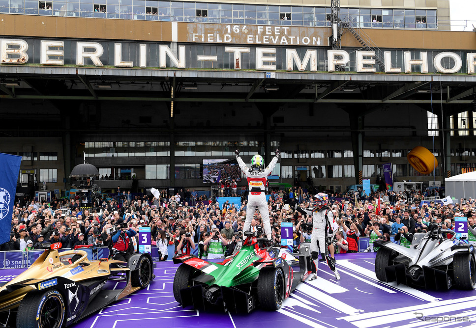 2018/2019シーズンのフォーミュラE ベルリン戦（19年5月）。《写真提供 Formula E》