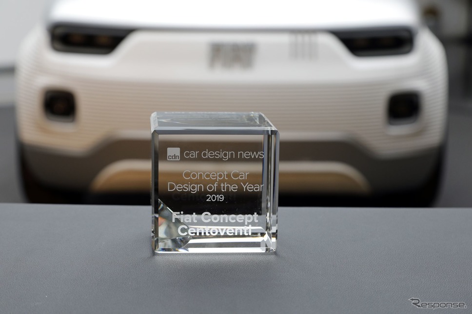 「Car Design Award」の「ベストコンセプトカーオブ2019」を受賞したフィアット・コンセプト・チェントヴェンティ《photo by Fiat》