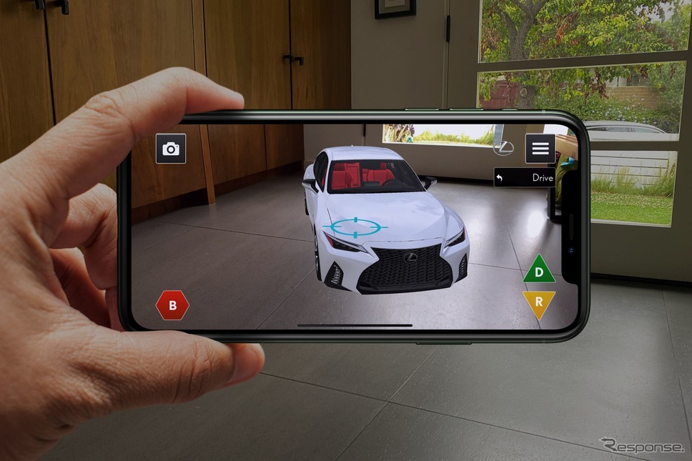 改良新型レクサス IS の「レクサスARプレイアプリ」《photo by Lexus》