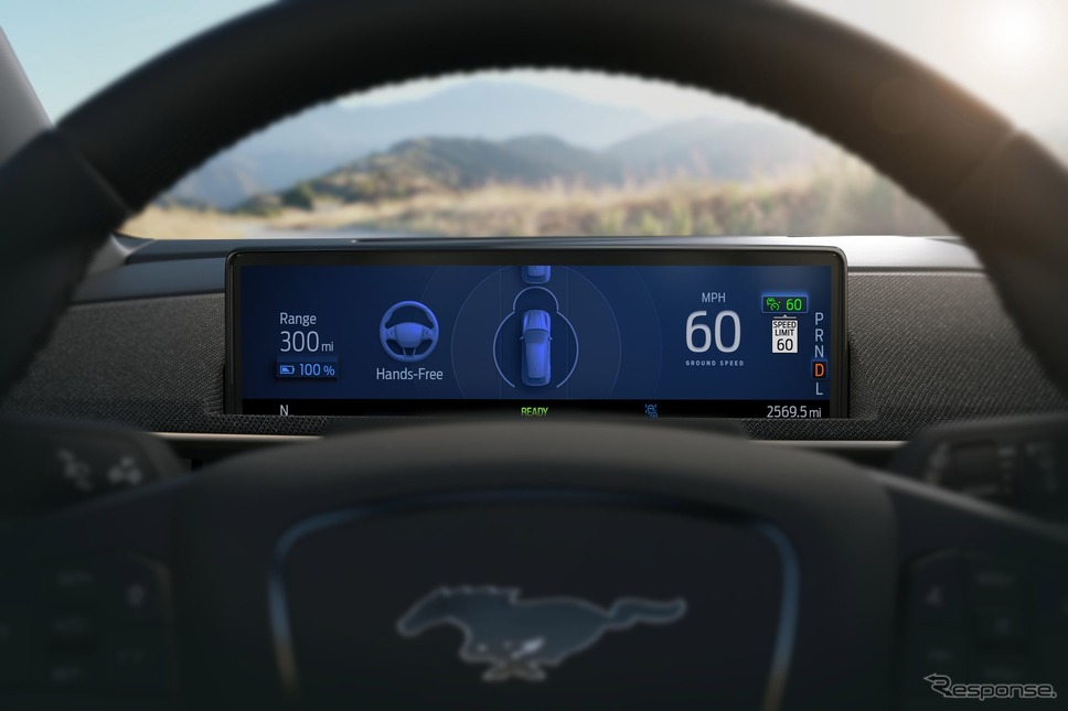 フォード・マスタング・マッハEの高速道路をハンズフリーで部分自動運転できる「アクティブ・ドライブ・アシスト」《photo by Ford Motor》
