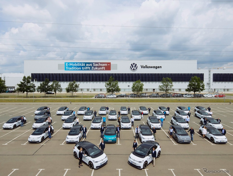 フォルクスワーゲンの従業員による ID.3の実証テスト《photo by VW》