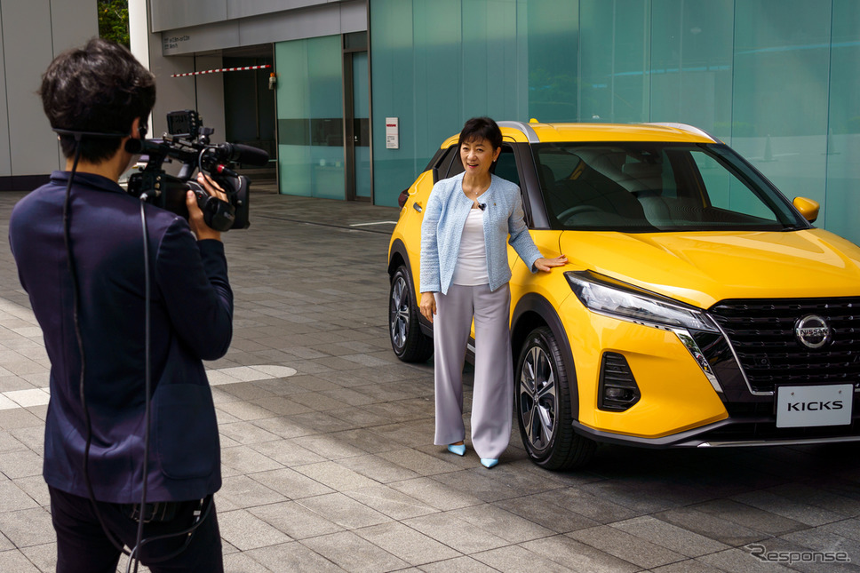 日産キックスのオンライン発表会見《写真提供 日産自動車》