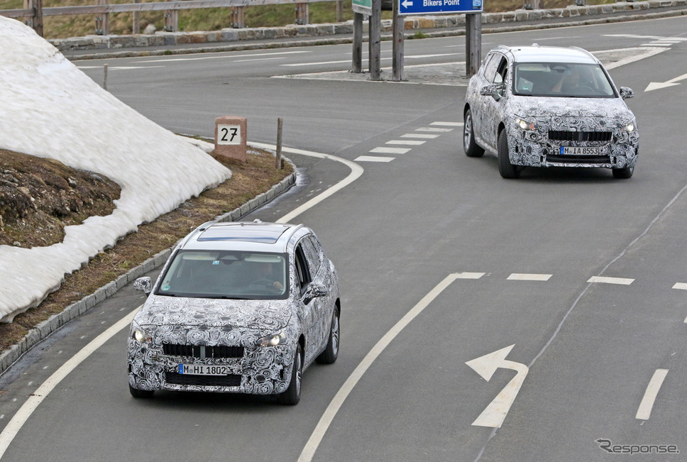 BMW 2シリーズ アクティブツアラー 開発車両スクープ写真《APOLLO NEWS SERVICE》
