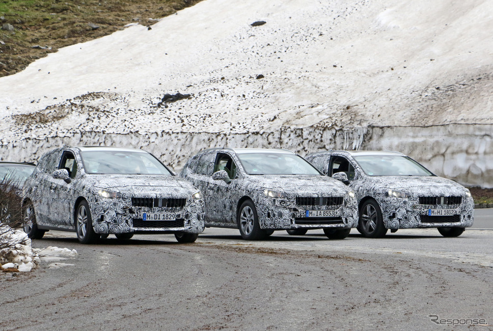 BMW 2シリーズ アクティブツアラー　開発車両スクープ写真《APOLLO NEWS SERVICE》