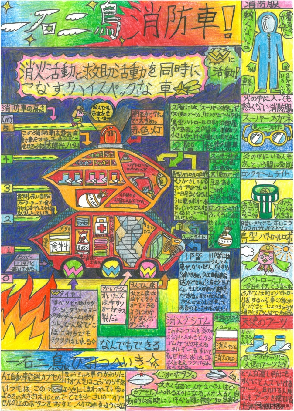 アイデア賞：図司実早紀（ずしみさき）さん《図版提供 モリタホールディングス》