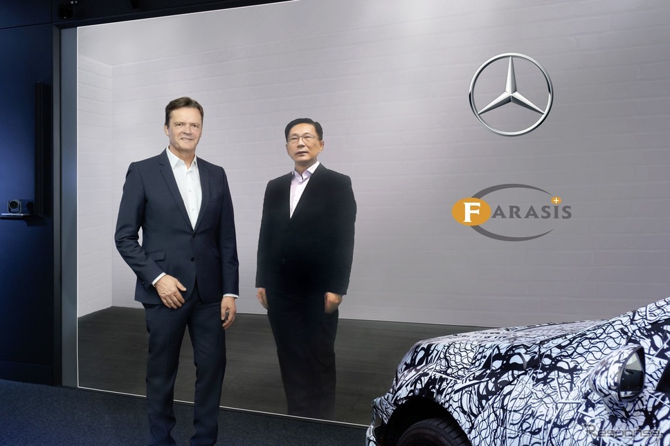 戦略的提携を締結することで合意したメルセデスベンツと中国のバッテリーメーカーのファラシス・エナジー社《photo by Mercedes-Benz》