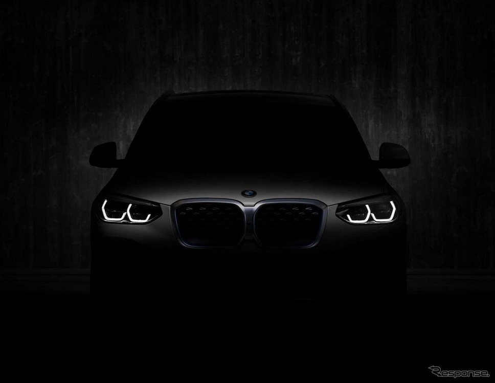 BMW iX3 のティザーイメージ《photo by BMW》