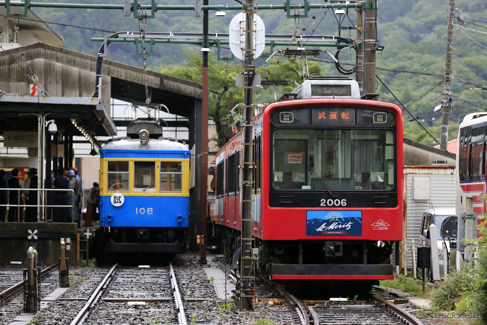 7月23日運行再開!箱根登山鉄道の楽しみ方をおさらいしてみる《撮影 小林岳夫》強羅駅にて