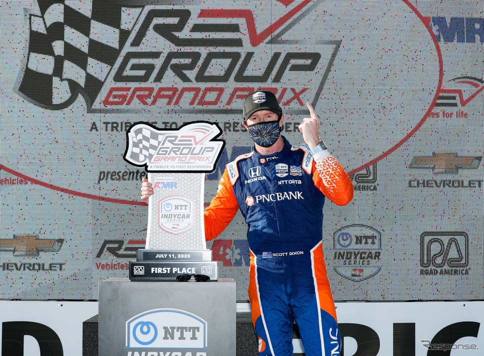開幕3連勝を飾った#9 スコット・ディクソン。《写真提供 INDYCAR》