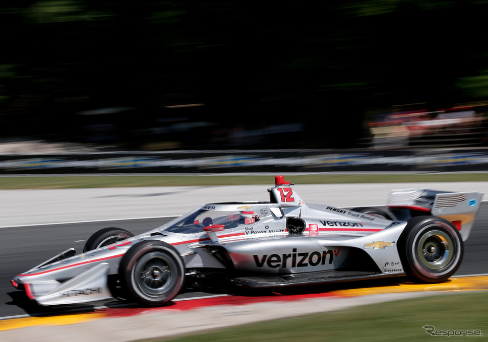 決勝2位の#12 パワー。《写真提供 INDYCAR》