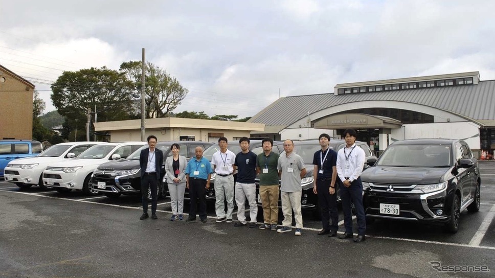 三菱自動車による南房総市の被災地支援(2019年)《写真提供 三菱自動車》