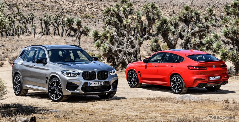 BMW X3M コンペティション(左)とBMW X4M コンペティション(右)《写真提供 ビー・エム・ダブリュー》