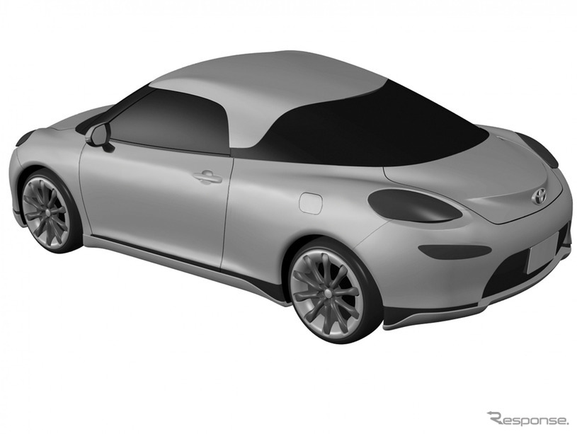 トヨタの新型ミッドシップ車と思われる特許画像《APOLLO NEWS SERVICE》