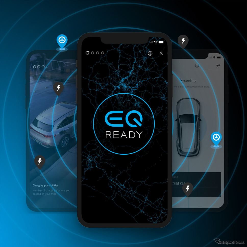 メルセデスベンツの電動車専用アプリ「EQ Ready」《photo by Mercedes-Benz》