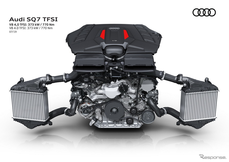 アウディ SQ7 改良新型の4.0TFSI《photo by Audi》