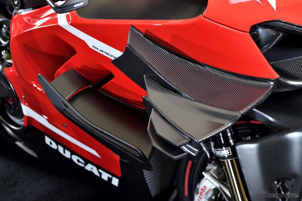 ウイングレットはMotoGPで規制される前の最も効力を発揮していたサイズとフォルム《写真撮影 雪岡直樹》