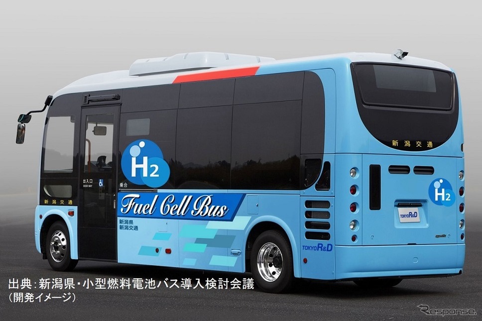 小型燃料電池バスのイメージ《写真提供 新潟県・小型燃料電池バス導入検討会議》