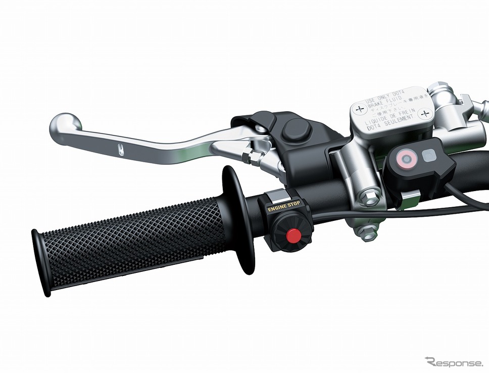 優れたコントロール性を発揮する油圧クラッチ(KX250)《写真提供 カワサキモータースジャパン》
