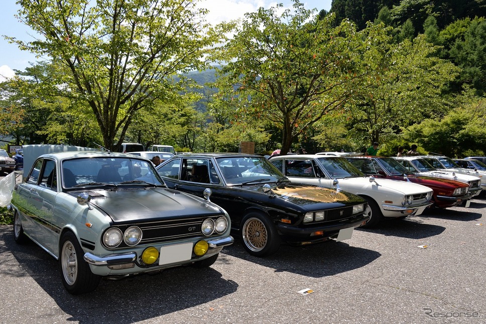 奥多摩湖畔に希少車が集結 いすゞの名車やc10スカイライン超初期型 東京旧車会 E燃費