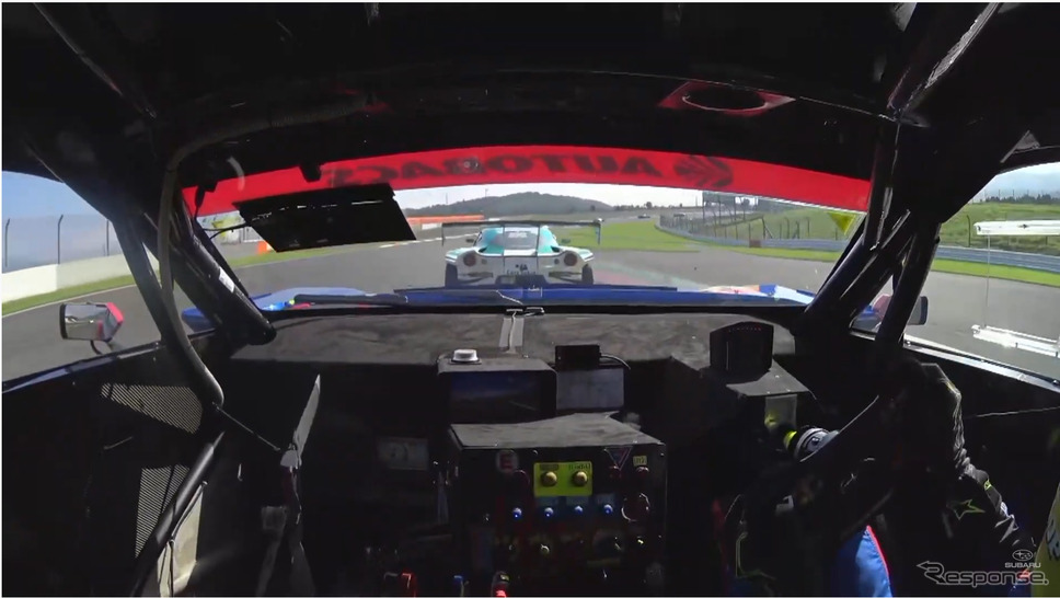 SUBARU On-TubeによるSUPER GT LIVE配信(スクリーンショット)《撮影 雪岡直樹》