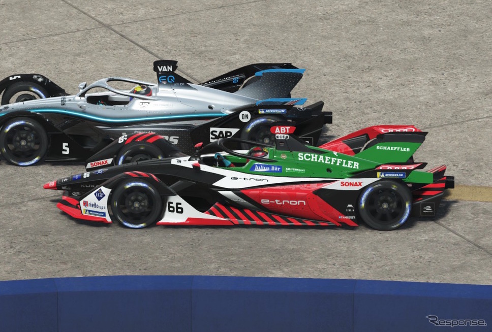 5月23日に実施されたバーチャルのフォーミュラE・ベルリン戦。《画像提供 Formula E》