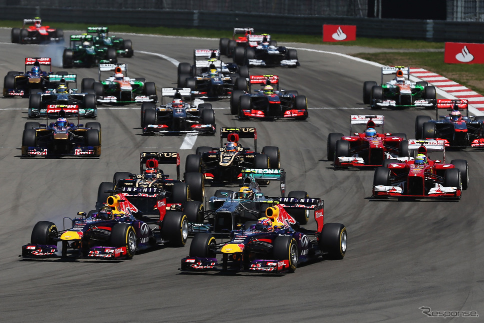 2013年F1ニュルブルクリンク戦の模様。《写真提供 Red Bull》