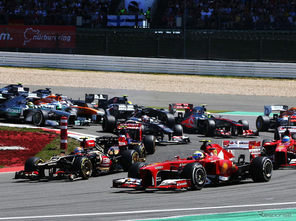 2013年F1ニュルブルクリンク戦の模様。《写真提供 Pirelli》