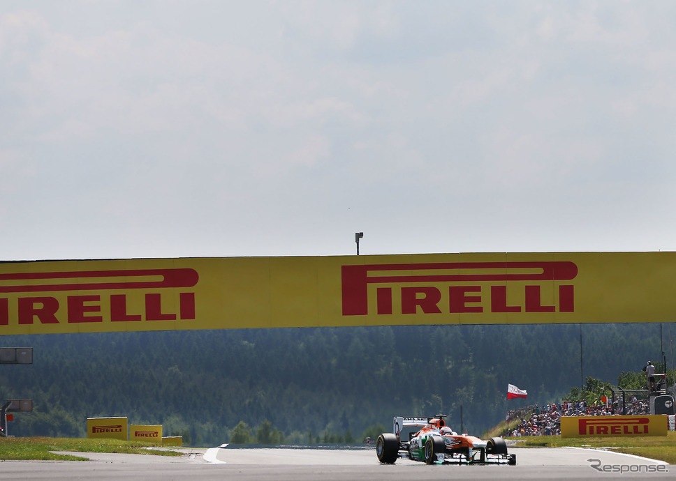 2013年F1ニュルブルクリンク戦の模様。《写真提供 Pirelli》