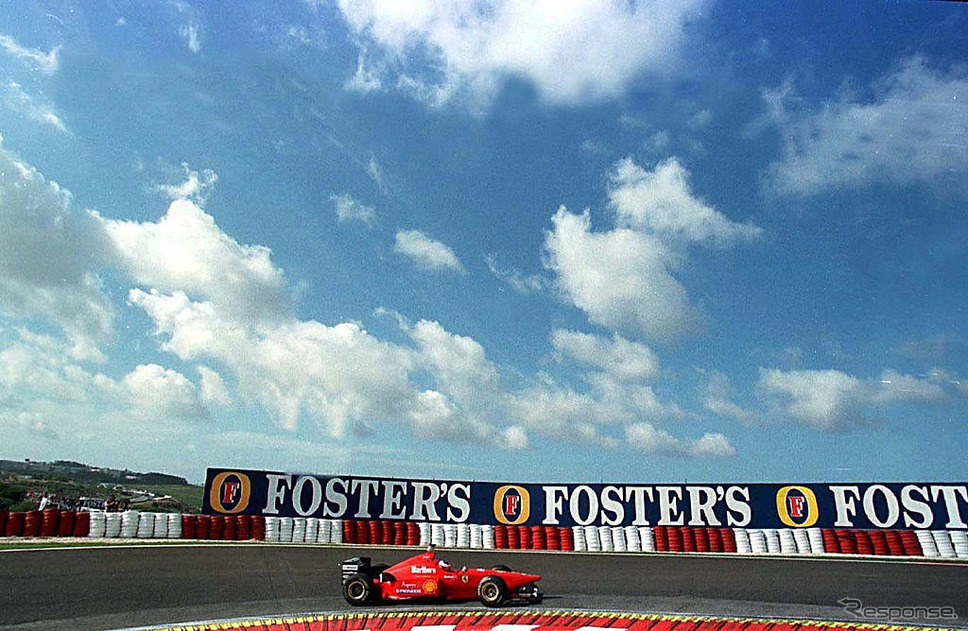1996年F1ポルトガルGP（エストリル）、シューマッハ《Photo by Marcus Brandt/Bongarts/ゲッティイメージズ》