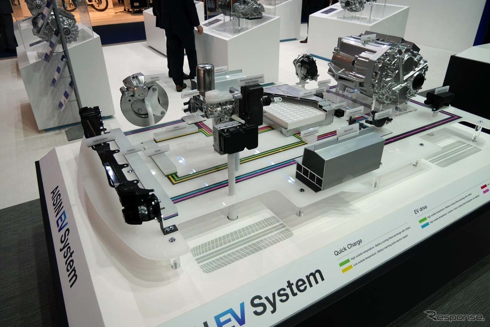 eAxleを中心とした『アイシンEV System 』《撮影 会田肇》