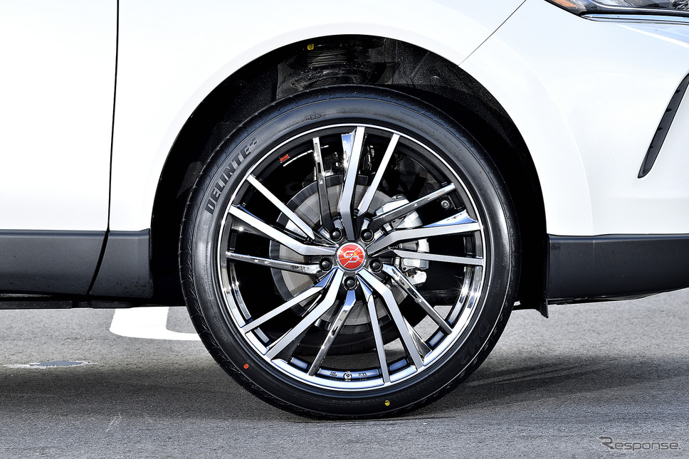 モデル名:レアマイスター プレミックス ドルチェ3x5/推奨サイズ:21×8.5JInset38 5H-114/カラー:BMCポリッシュ/タイヤサイズ:245/40R21《写真撮影 雪岡直樹》