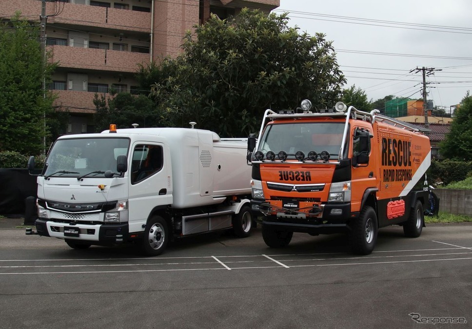 災害救助用特殊車両:三菱ふそうATHENA《写真撮影 中尾真二》
