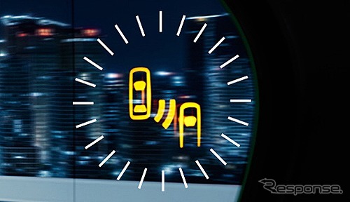 ブラインドスポットモニター<BSM>ドアミラーLEDインジケーター部 拡大イメージ《写真提供 トヨタ自動車》