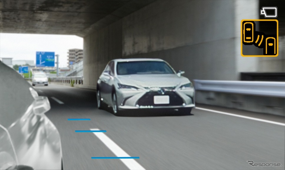 デジタルアウターミラーディスプレイ(通常)《写真提供 トヨタ自動車》
