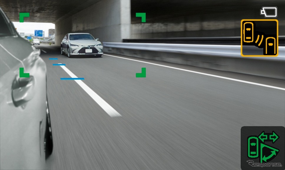 デジタルアウターミラーディスプレイ(表示エリア拡大)《写真提供 トヨタ自動車》