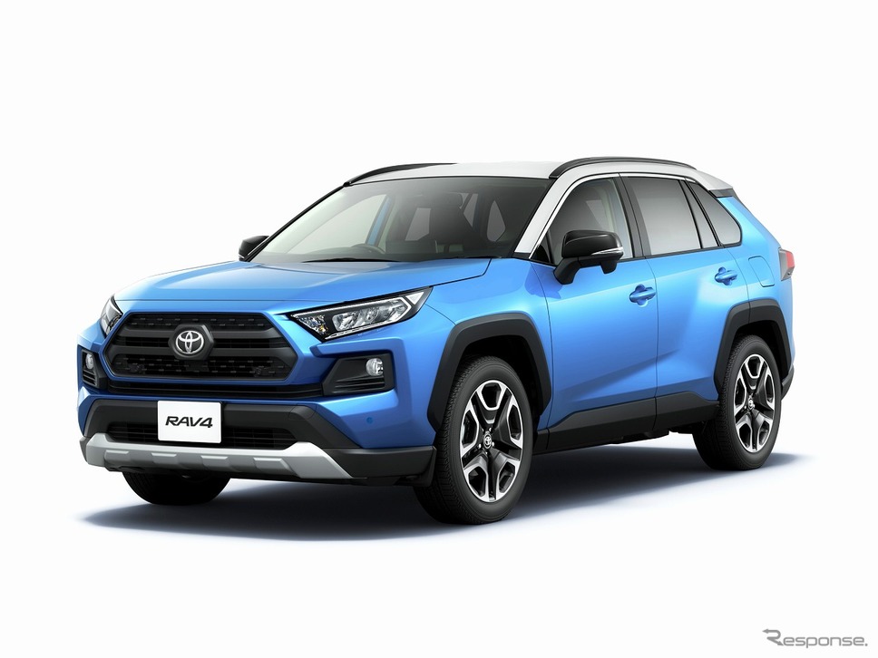 トヨタ RAV4 アドベンチャー(アッシュグレーメタリック×シアンメタリック)《写真提供 トヨタ自動車》