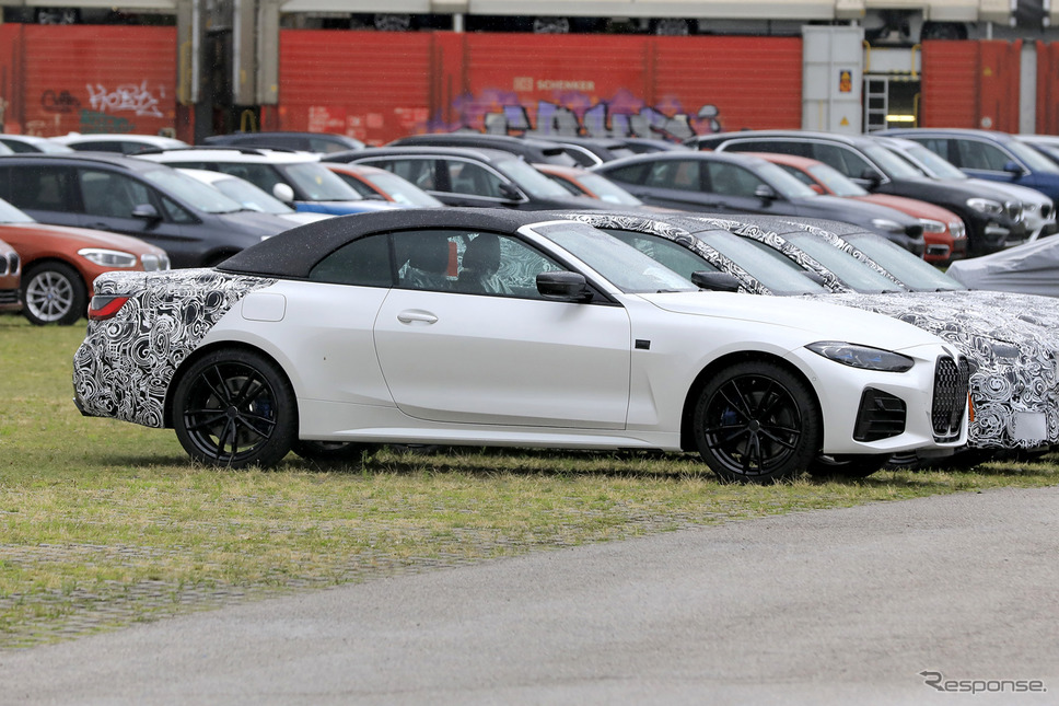 BMW 4シリーズカブリオレ 市販型プロトタイプ（スクープ写真）《APOLLO NEWS SERVICE》