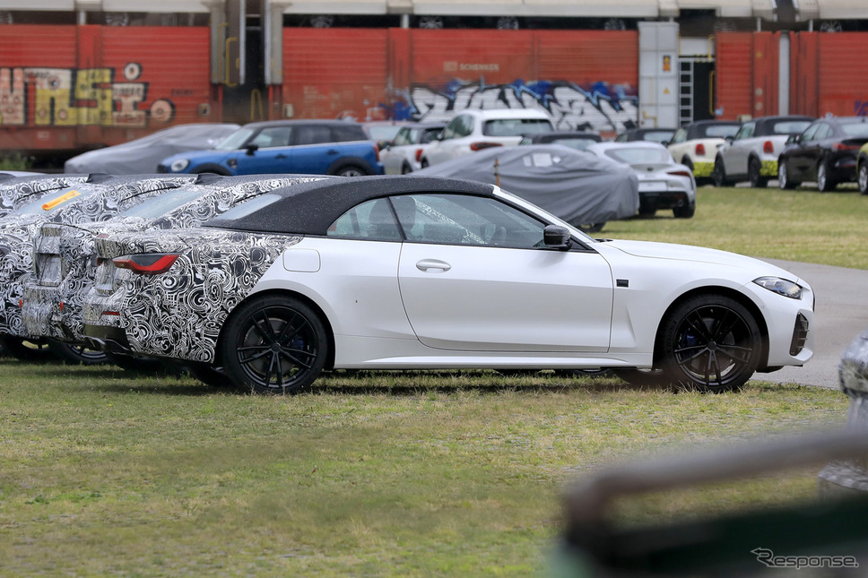 BMW 4シリーズカブリオレ 市販型プロトタイプ(スクープ写真)《APOLLO NEWS SERVICE》