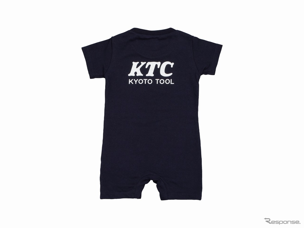 KTCロゴベビーロンパース《写真提供 京都機械工具》