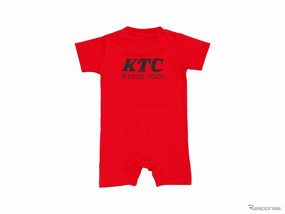 KTCロゴベビーロンパース《写真提供 京都機械工具》
