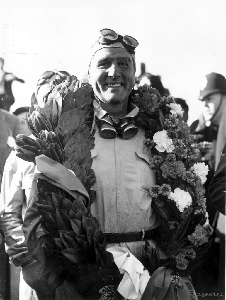ウィナー、ジュゼッペ・ファリーナ（1950年、F1イギリスGP）《Photo by Douglas Miller/Hulton Archive/ゲッティイメージズ》