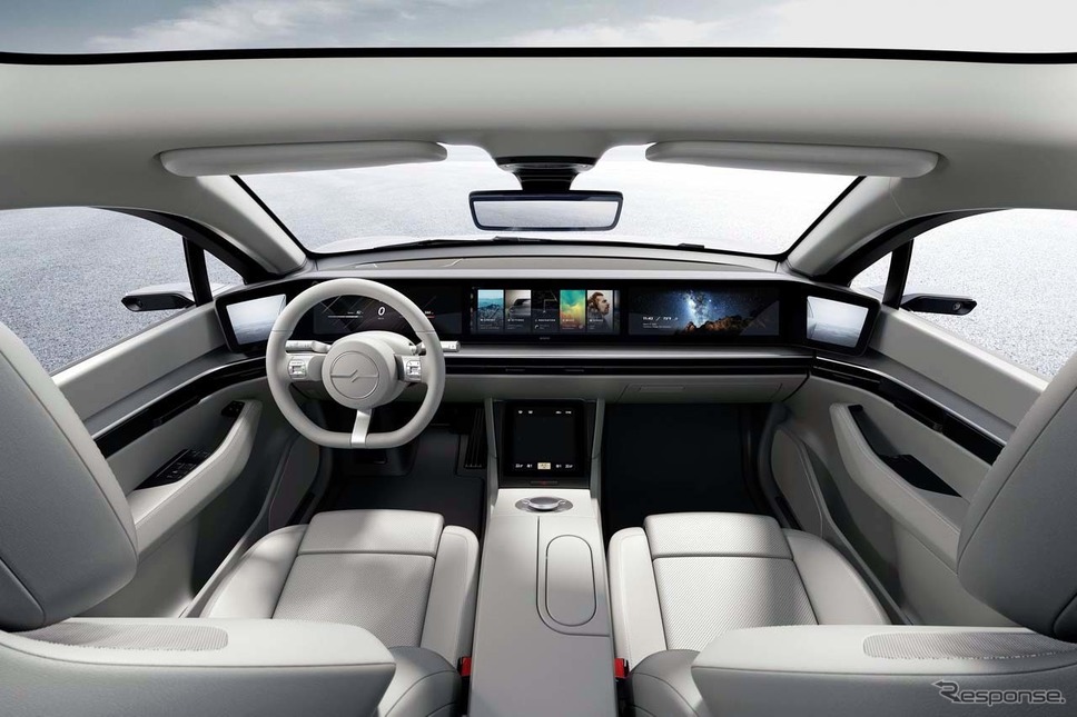 ソニーの強みが発揮できるのは車内。細部までソニーらしさを実感できる(写真:ソニー提供)