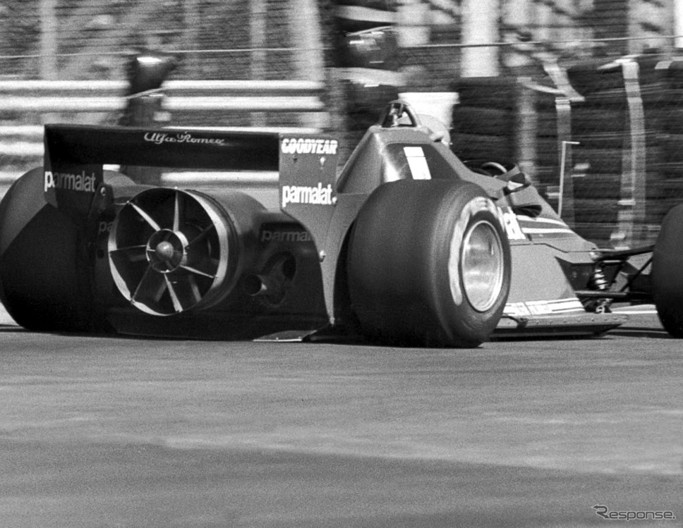 1978年、F1スウェーデンGPに登場したブラバムBT46B“ファンカー”。写真はニキ・ラウダ車。《Photo by Keystone/Hulton Archive/ゲッティイメージズ》