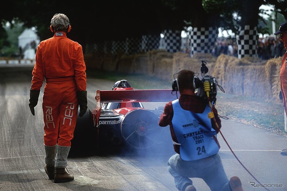 ブラバムBT46B“ファンカー”(グッドウッド2001)《Photo by Bryn Lennon/Allsport/Getty Images Sport/ゲッティイメージズ》