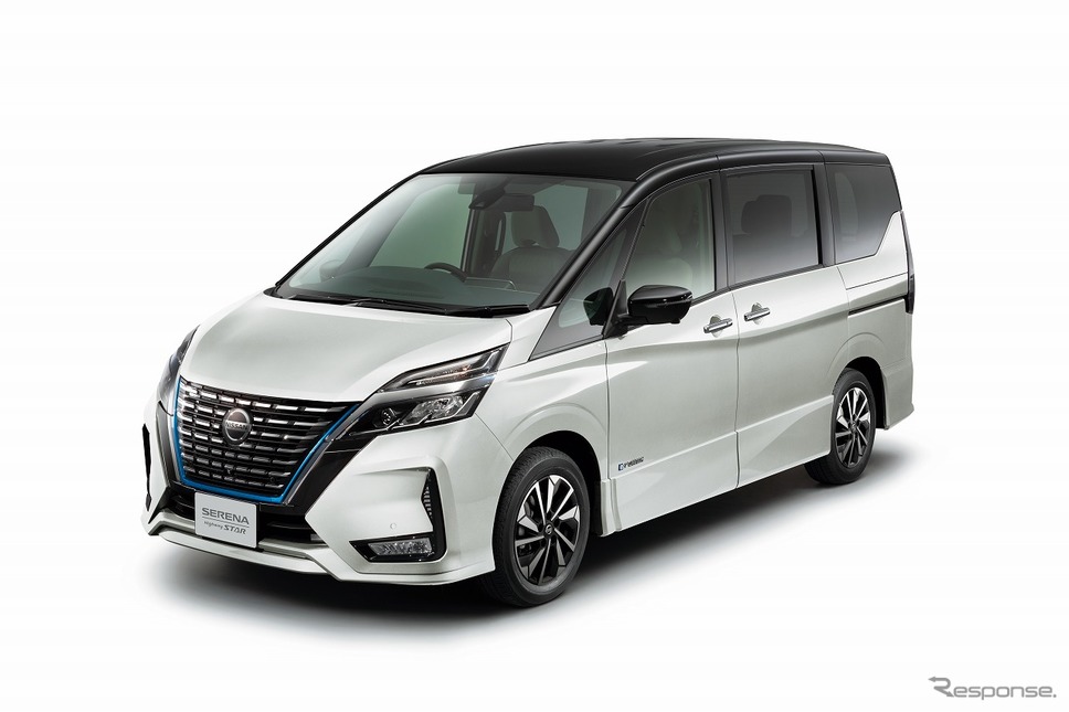 日産 セレナ e-POWER ハイウェイスターV(ボディカラーブリリアントホワイトパール&ダイヤモンドブラック 2トーン、内装色グレー&ブラック)《写真提供 日産自動車》