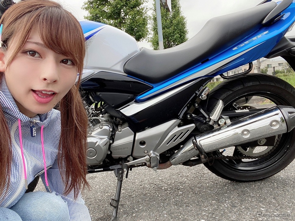 YouTube動画コンテスト最優秀賞：葉月美優さん《写真提供 日本自動車工業会/日本二輪車普及安全協会》