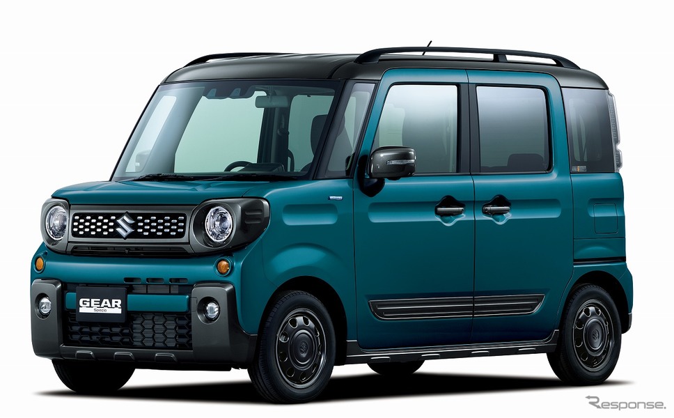 スズキ スペーシア ギア ハイブリッドXZ/ハイブリッドXZターボ 全方位モニター用カメラパッケージ装着車 デニムブルーメタリック ガンメタリック2トーンルーフ《写真提供 スズキ》